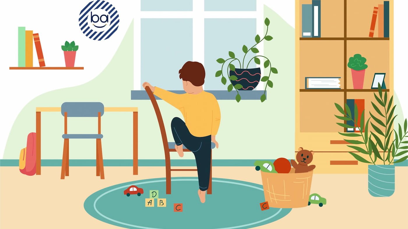 کودکی در حال حل مسئله به تنهایی و یادگیری استقلال و مهارت‌های حل مشکلات